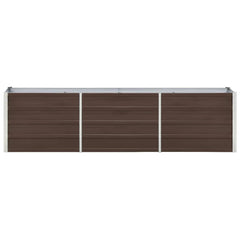 vidaXL Large Galvanised Steel Raised Garden Bed | Brown | 240x40x45 cm 4