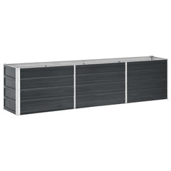 vidaXL Raised Bed | Anthracite | Galvanised steel | 240x40x45 cm | Durable 2