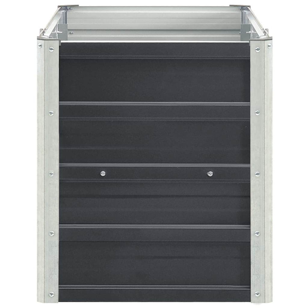 vidaXL Raised Bed | Anthracite | Galvanised steel | 240x40x45 cm | Durable 5