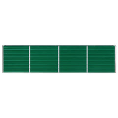 vidaXL Raised Garden Bed | Green | Galvanised steel | Large | Sturdy 5