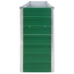 vidaXL Raised Garden Bed | Green | Galvanised steel | Large | Sturdy 6