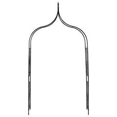 vidaXL Garden Arch Dark Green 142x37x275 cm Iron 2