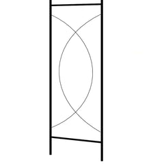 vidaXL Garden Arch Black 150x34x240 cm Iron 4