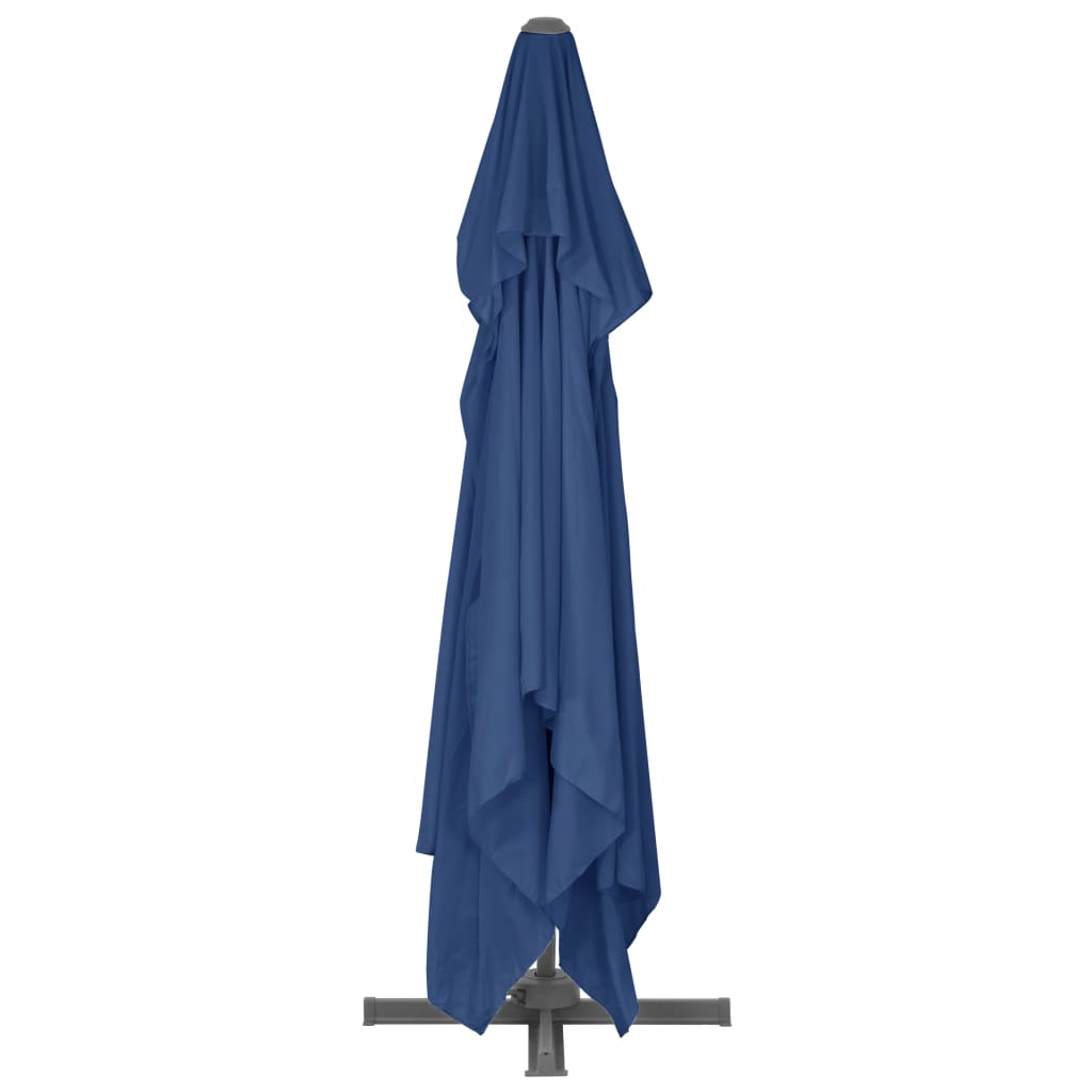 vidaXL Cantilever Garden Parasol with Aluminium Pole 4x3 m Azure Blue 5