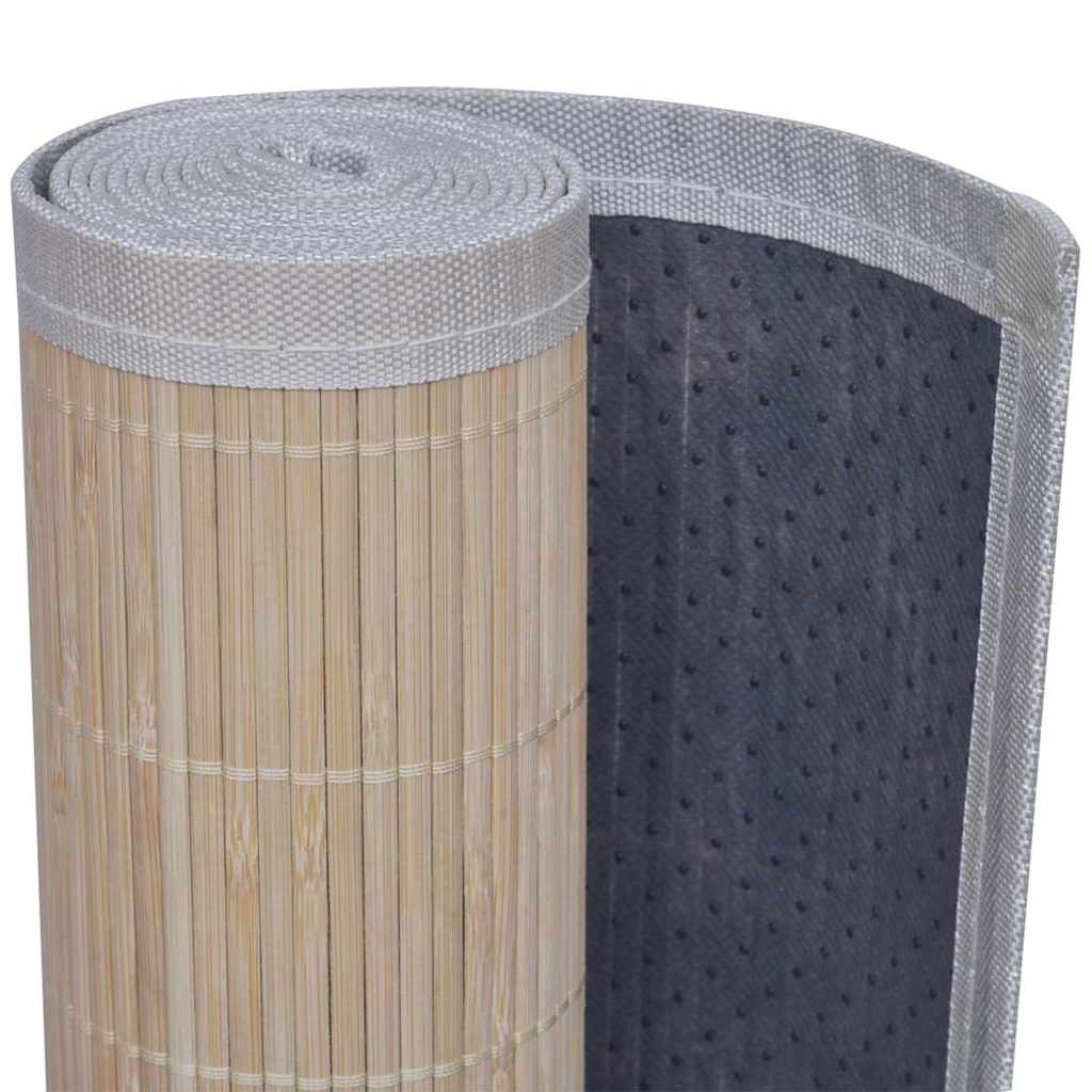 Rectangular Natural Bamboo Rugs 2 pcs 120x180 cm 120 x 180 cm (2 pcs)