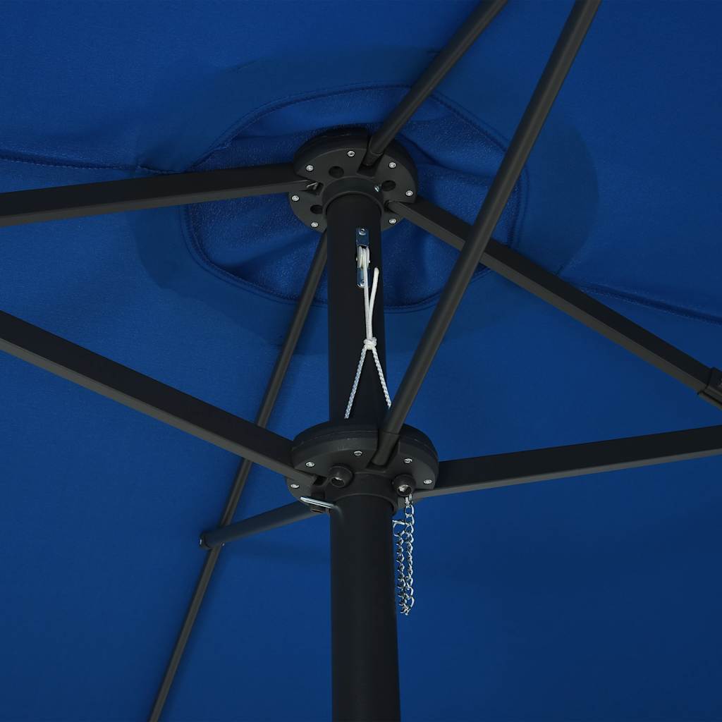 vidaXL Garden Parasol with Aluminium Pole 460x270 cm Blue 5