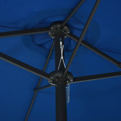 vidaXL Garden Parasol with Aluminium Pole 460x270 cm Blue 5