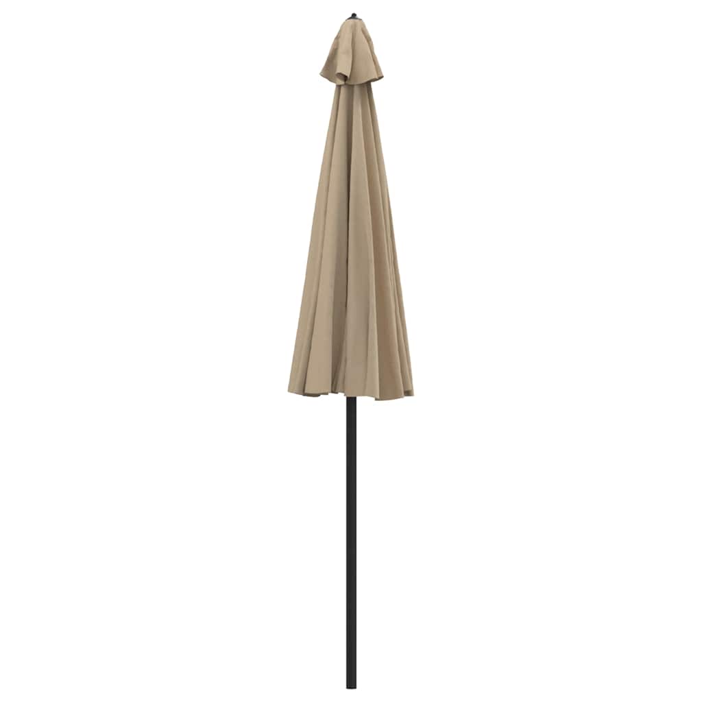 vidaXL Garden Parasol with Aluminium Pole 250 cm Taupe 4