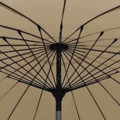 vidaXL Garden Parasol with Aluminium Pole 250 cm Taupe 5