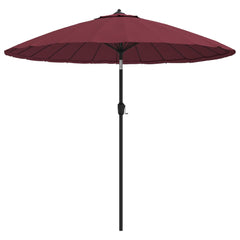 vidaXL Garden Parasol with Aluminium Pole 250 cm Bordeaux Red 2