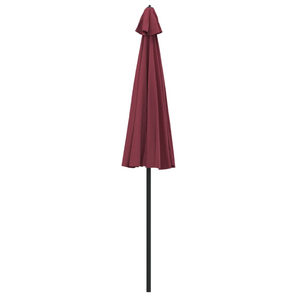 vidaXL Garden Parasol with Aluminium Pole 250 cm Bordeaux Red 4
