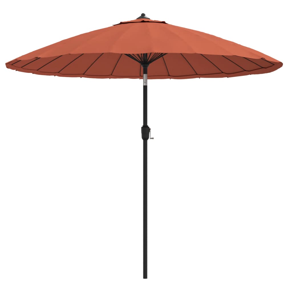 vidaXL Garden Parasol with Aluminium Pole 250 cm Terracotta 2
