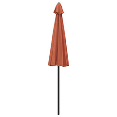 vidaXL Garden Parasol with Aluminium Pole 250 cm Terracotta 4