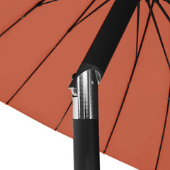 vidaXL Garden Parasol with Aluminium Pole 250 cm Terracotta 6