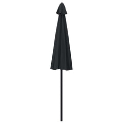 vidaXL Garden Parasol with Aluminium Pole 250 cm Black 4