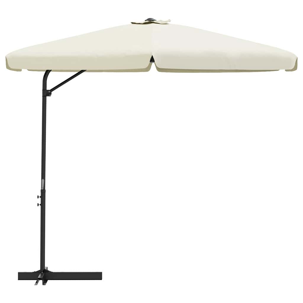 Garden Parasol with Steel Pole 300 cm Sand white