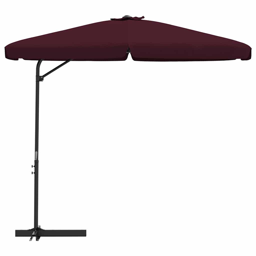 Garden Parasol with Steel Pole 300 cm Bordeaux red