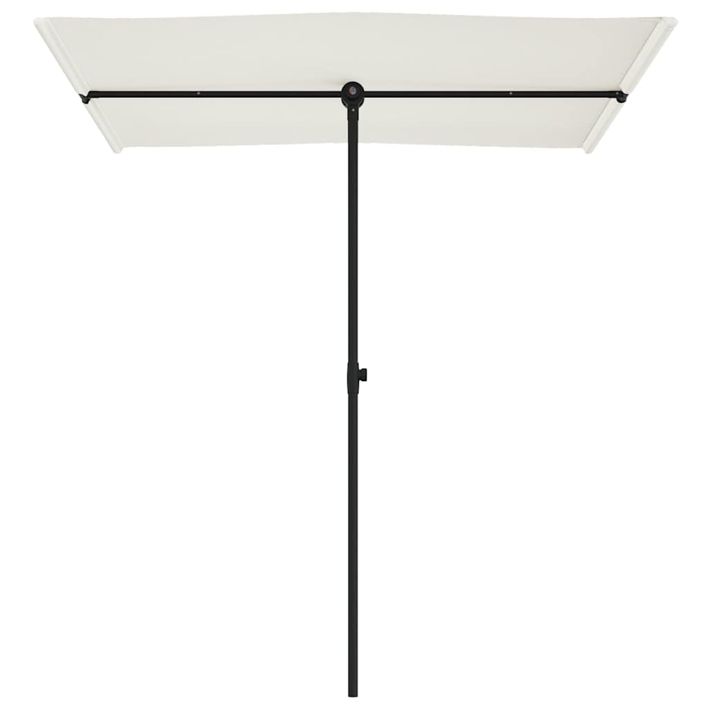 vidaXL Garden Parasol | Sand White | Aluminium | Medium | Rotatable 4