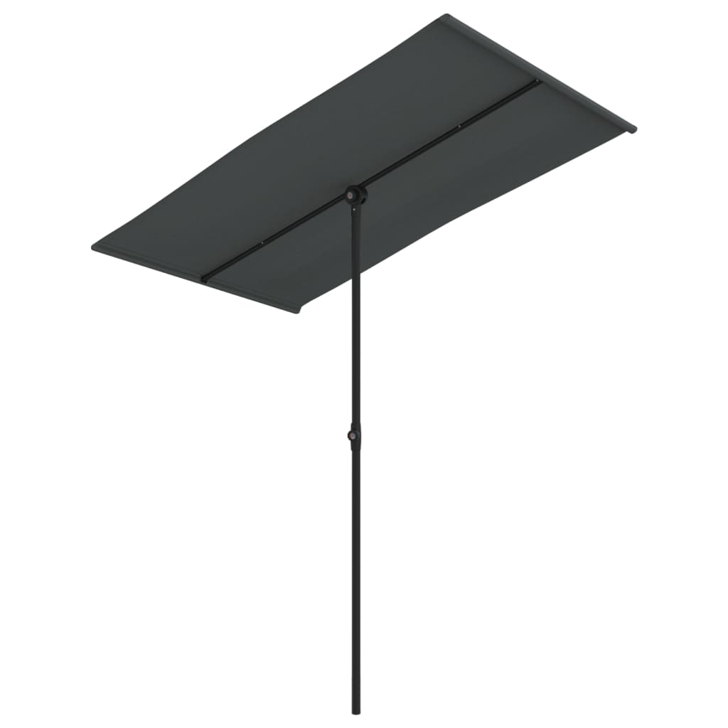 vidaXL Garden Parasol | Anthracite | Polyester, Aluminium | 180 x 110 x 208 cm 2