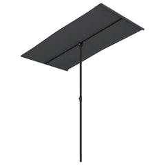 vidaXL Garden Parasol | Black | Polyester, Aluminium | Medium 2