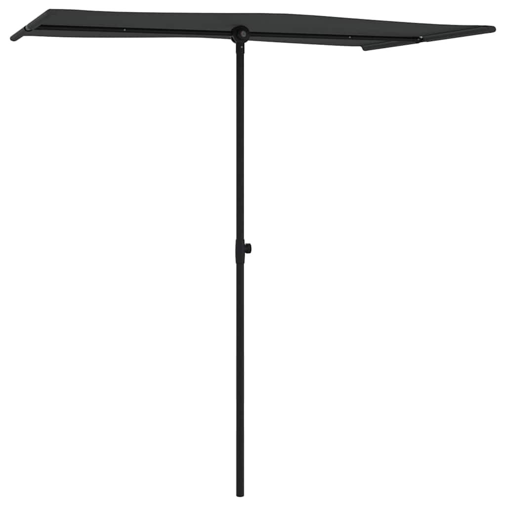 vidaXL Garden Parasol | Black | Polyester, Aluminium | Medium 3