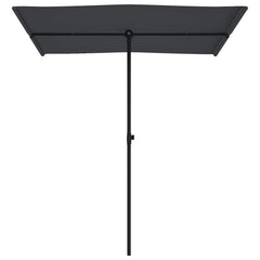 vidaXL Garden Parasol | Black | Polyester, Aluminium | Medium 4