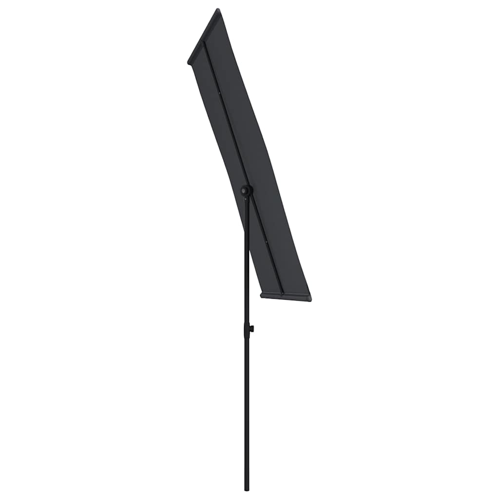 vidaXL Garden Parasol | Black | Polyester, Aluminium | Medium 5