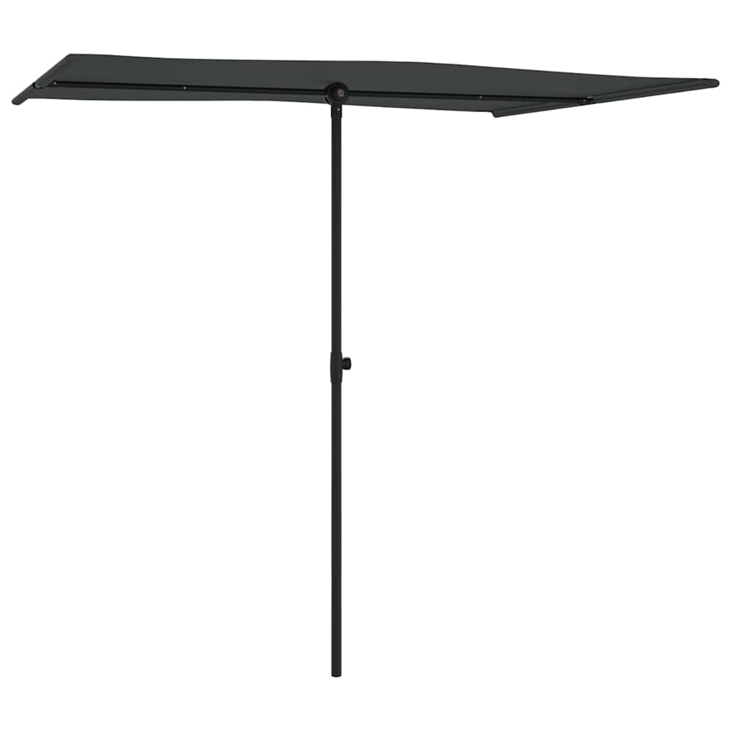 vidaXL Garden Parasol | Anthracite | Polyester | Medium | Height-Adjustable 3