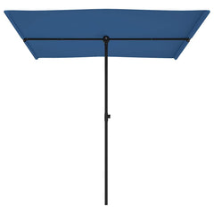 vidaXL Garden Parasol with Aluminium Pole 2x1.5 m Azure Blue 4