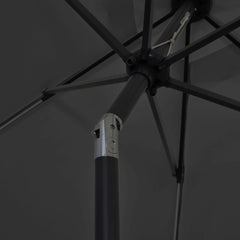vidaXL Garden Parasol with LED Lights and Aluminium Pole 300 cm Anthracite 6