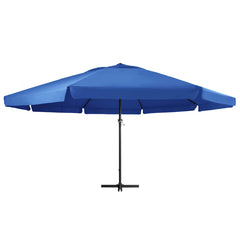vidaXL Garden Parasol with Aluminium Pole 500 cm Azure Blue 2
