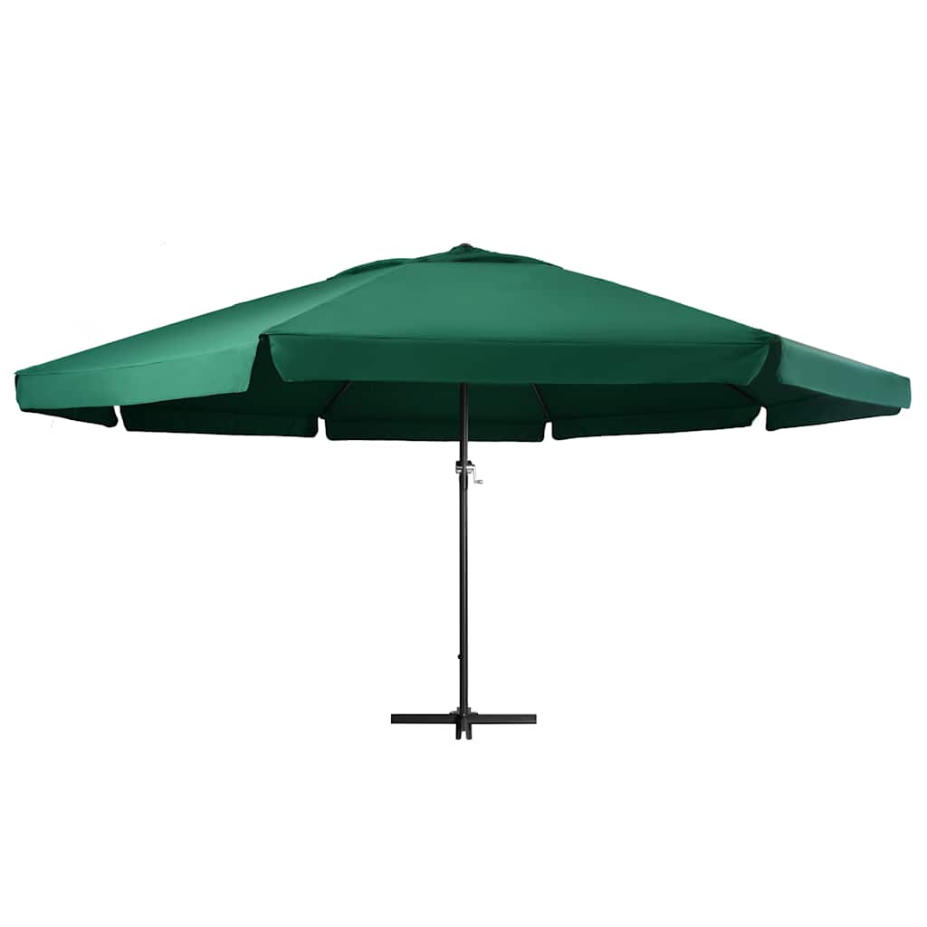 Garden Parasol with Aluminium Pole Green 600 cm