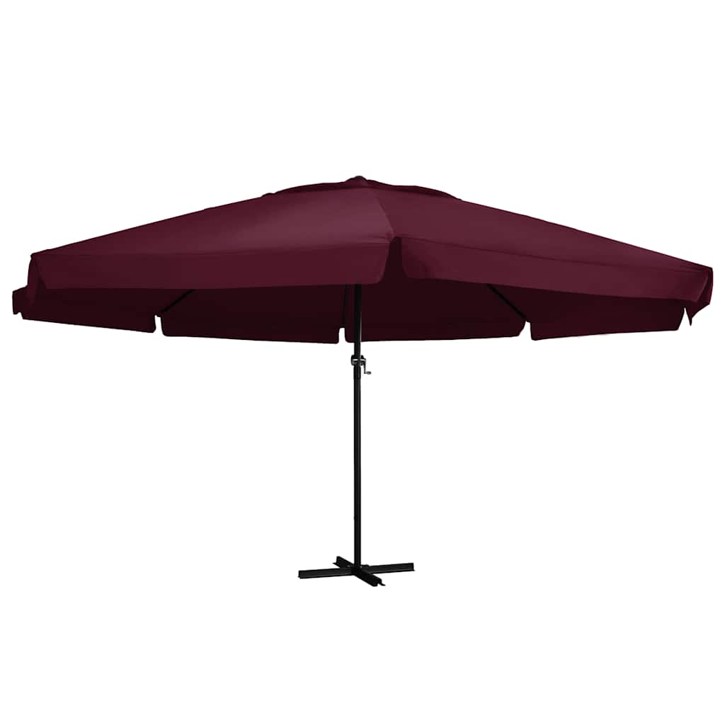 Garden Parasol with Aluminium Pole Bordeaux red 600 cm