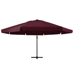 vidaXL Garden Parasol with Aluminium Pole 600 cm Bordeaux Red 2