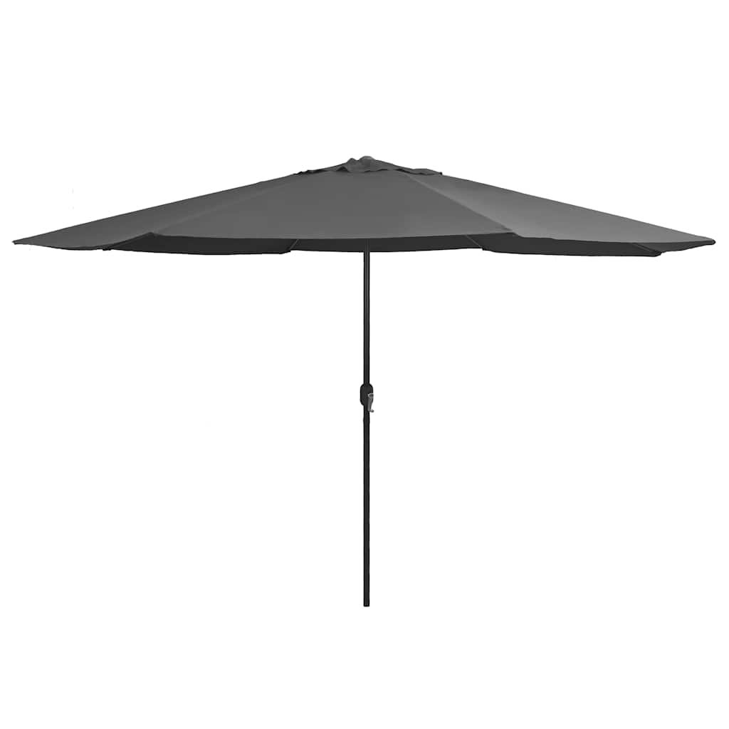 vidaXL Garden Parasol with Metal Pole 390 cm Anthracite 1