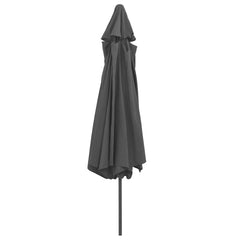 vidaXL Garden Parasol with Metal Pole 390 cm Anthracite 4