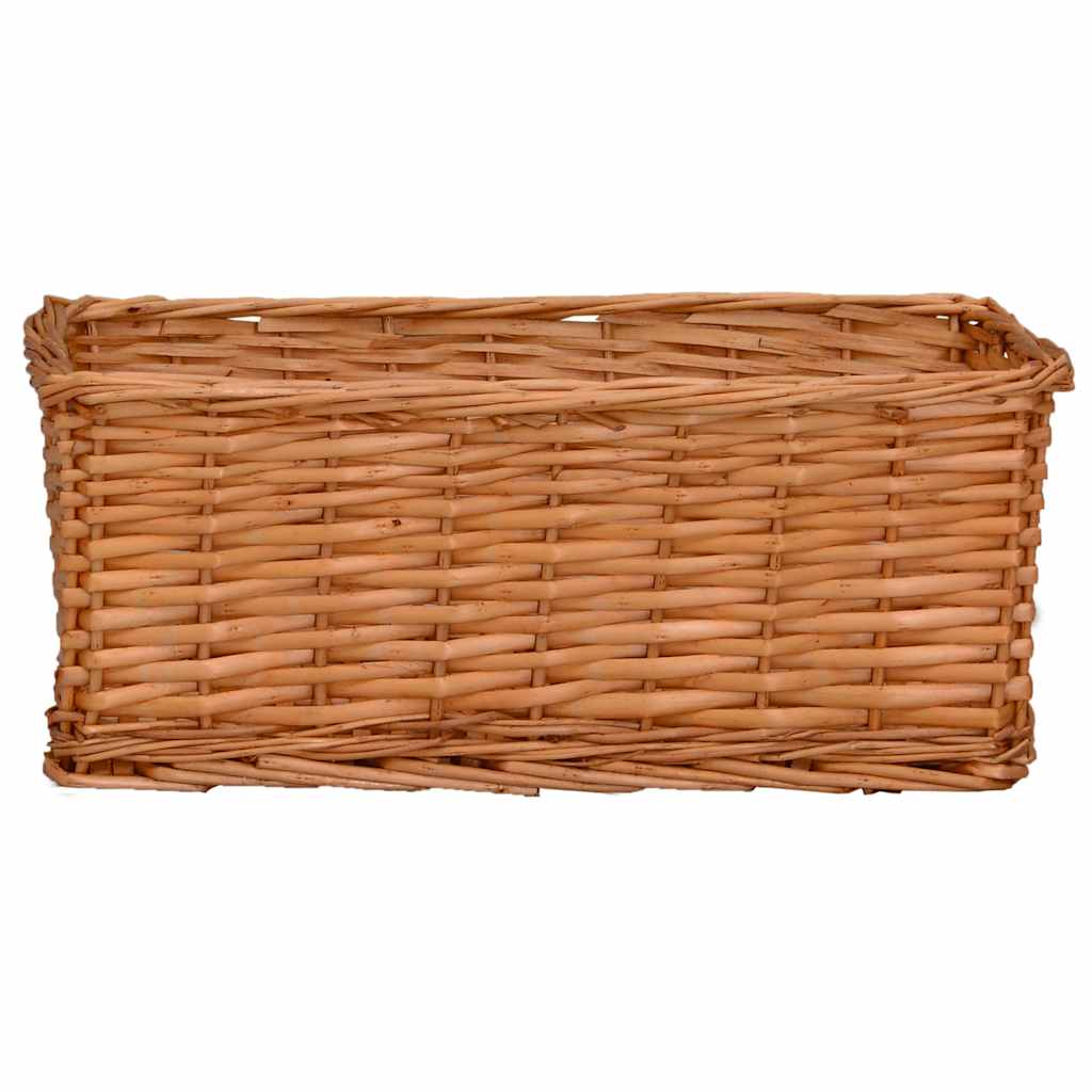 vidaXL Nesting Basket Set | Brown | Willow | Small, Medium, Large, Largest 5