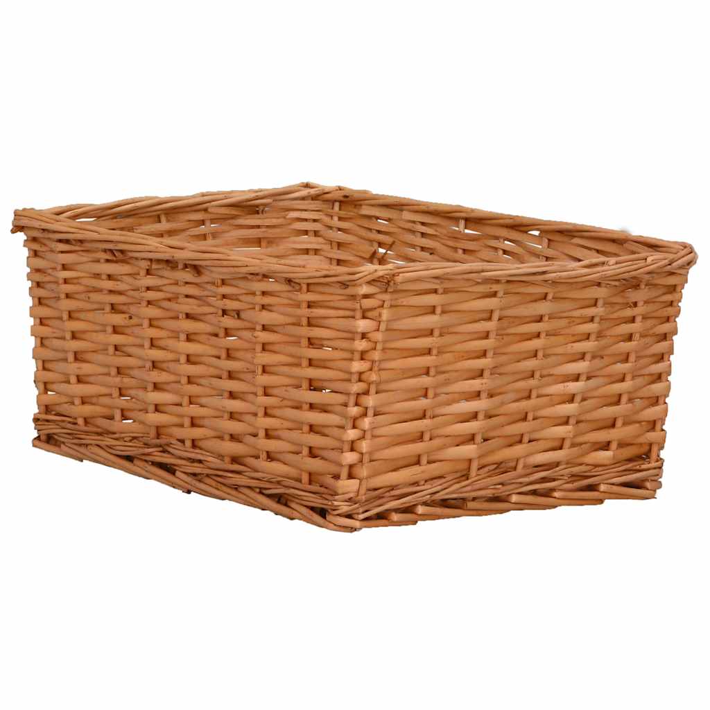 vidaXL Nesting Basket Set | Brown | Willow | Small, Medium, Large, Largest 6