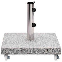 vidaXL Parasol Base Granite 30 kg Square Grey 4