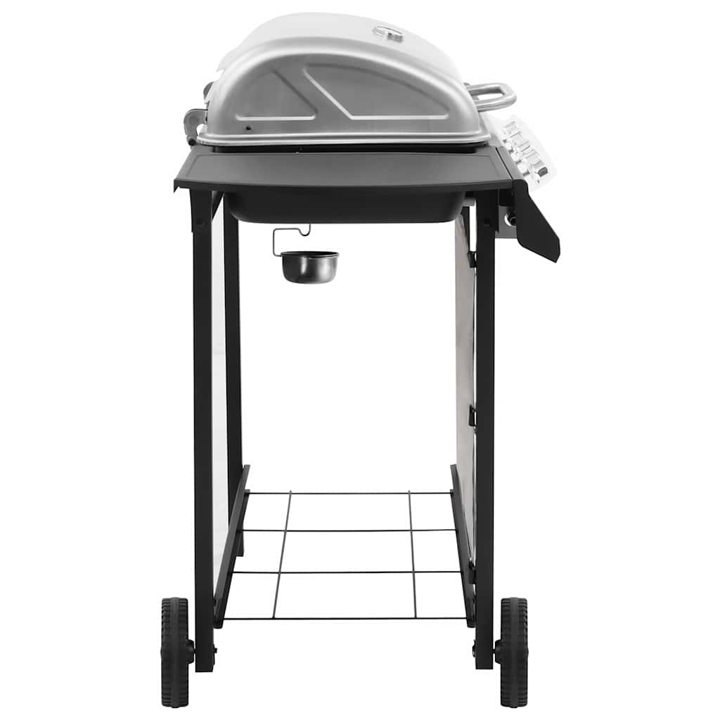 Gas BBQ Grill Black and silver 4 Burners