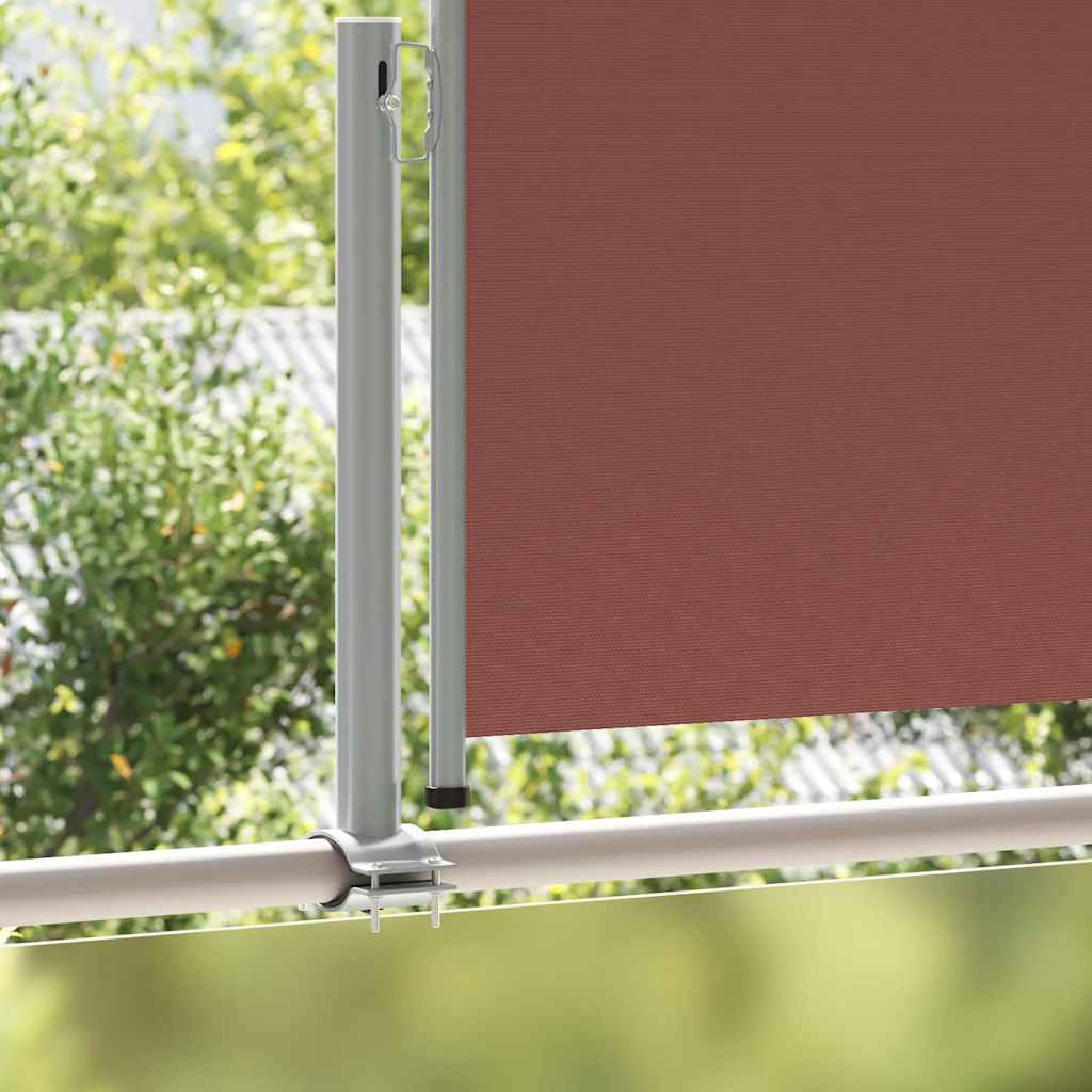 vidaXL Patio Retractable Side Awning 120x300 cm Brown 3