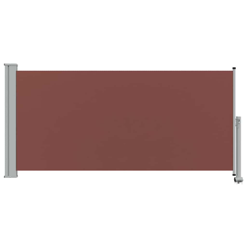 vidaXL Patio Retractable Side Awning 120x300 cm Brown 4