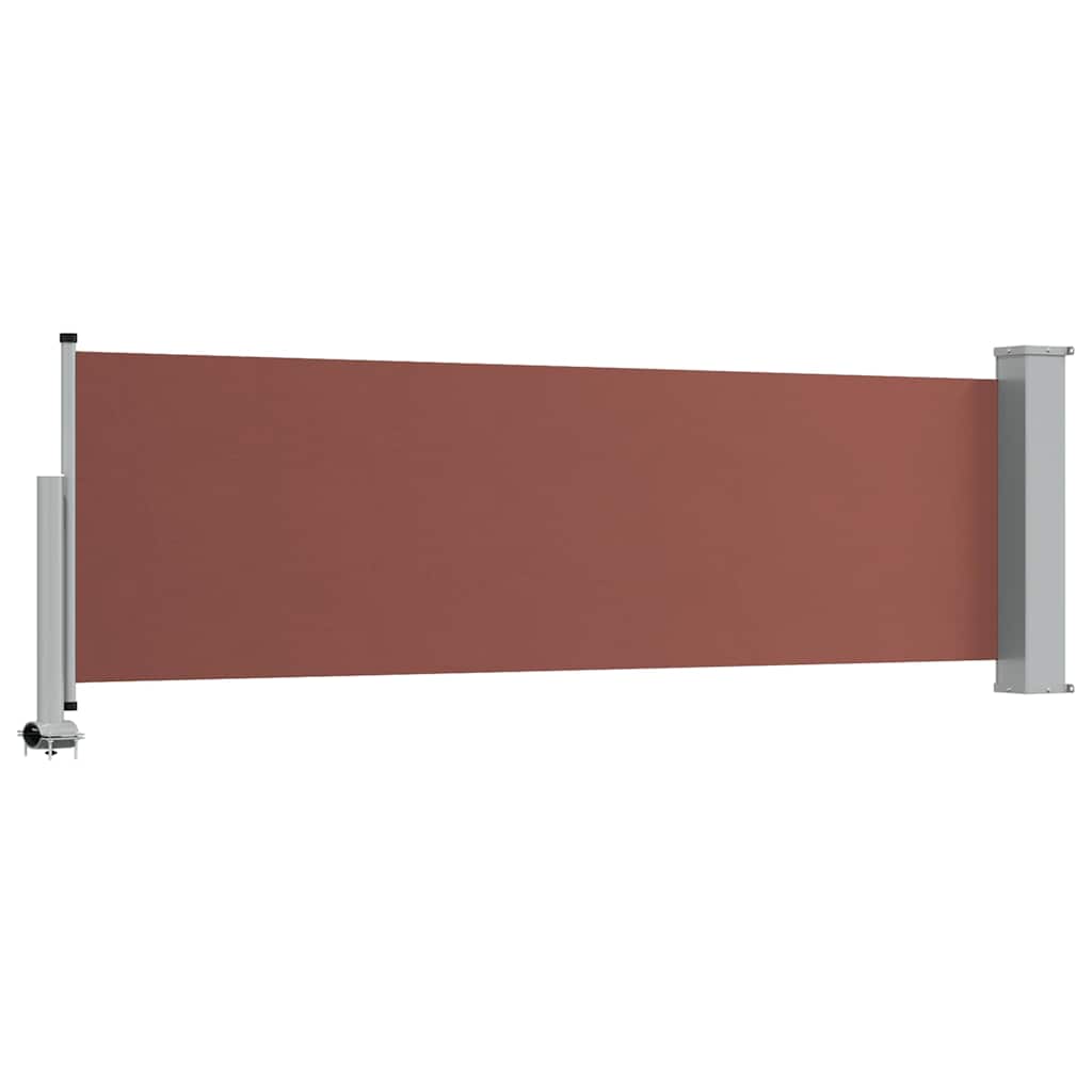 vidaXL Side Awning | Brown and grey 6