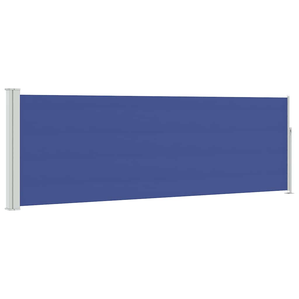 vidaXL Patio Retractable Side Awning 100x314 cm Blue 2
