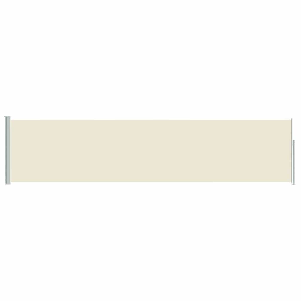 vidaXL Patio Retractable Side Awning 117x514 cm Cream 4