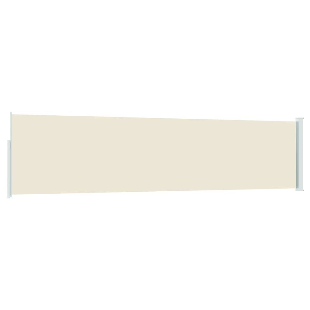 vidaXL Patio Retractable Side Awning 117x514 cm Cream 6