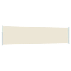 vidaXL Patio Retractable Side Awning 117x514 cm Cream 6