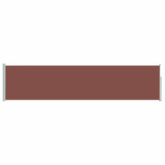 vidaXL Patio Retractable Side Awning 117x514 cm Brown 4