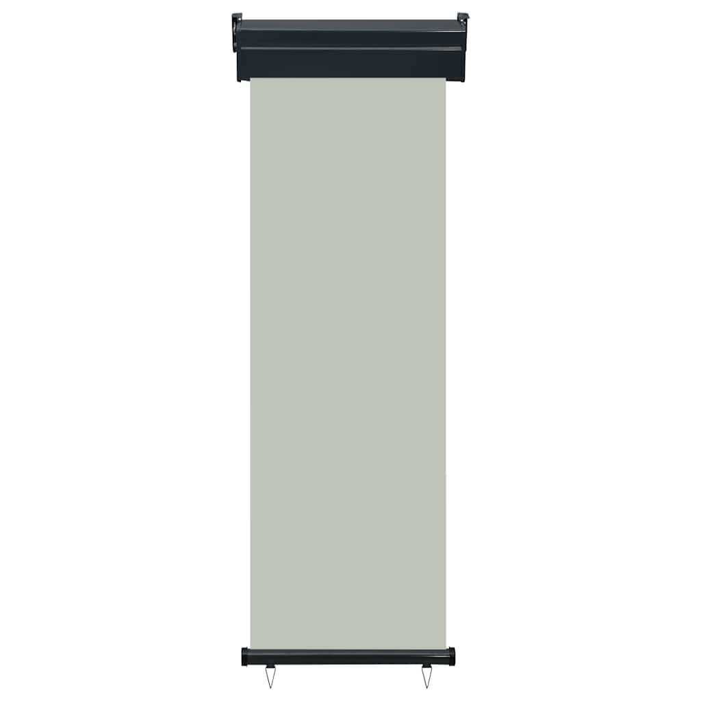 vidaXL Balcony Side Awning | Grey | Steel | 65x250 cm | Retractable | Awning 2