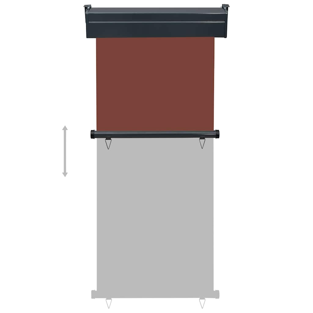 vidaXL Balcony Side Awning 85x250 cm Brown 5